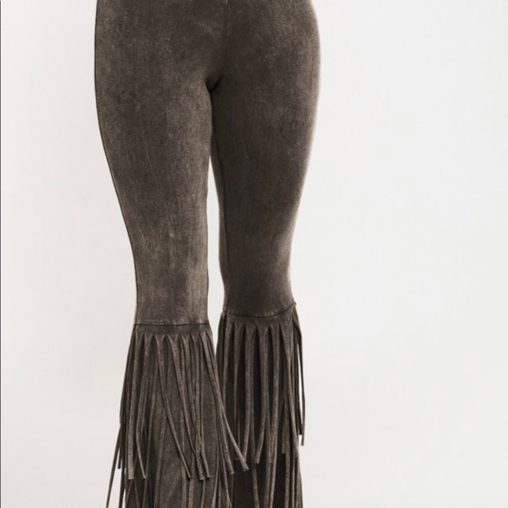 Fringed pants